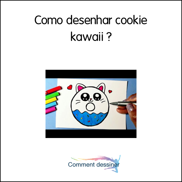 Como desenhar cookie kawaii
